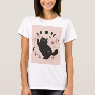 Astrologie Black Cat Frauentrickchen T-Shirt