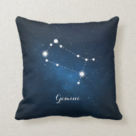 Astrologie Blauer Nebel Gemini Zodiac Zeichen Kissen