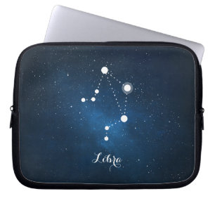 Astrologie Blauer Nebel Libra Zodiac Zeichen Laptopschutzhülle