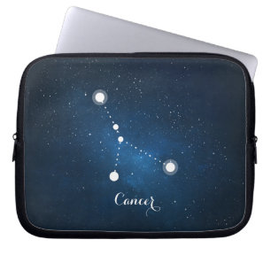 Astrologie Blue Nebula Krebs Sternzeichen Laptopschutzhülle