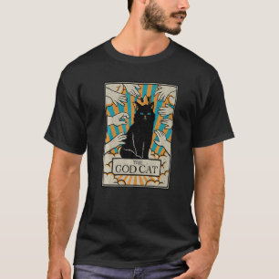 Astrologie Die Gott Katze Goth Tarotkartenleser He T-Shirt