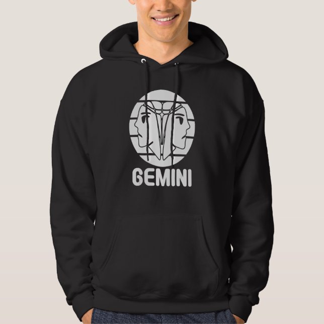 Astrologie Gemini Hoodie (Vorderseite)
