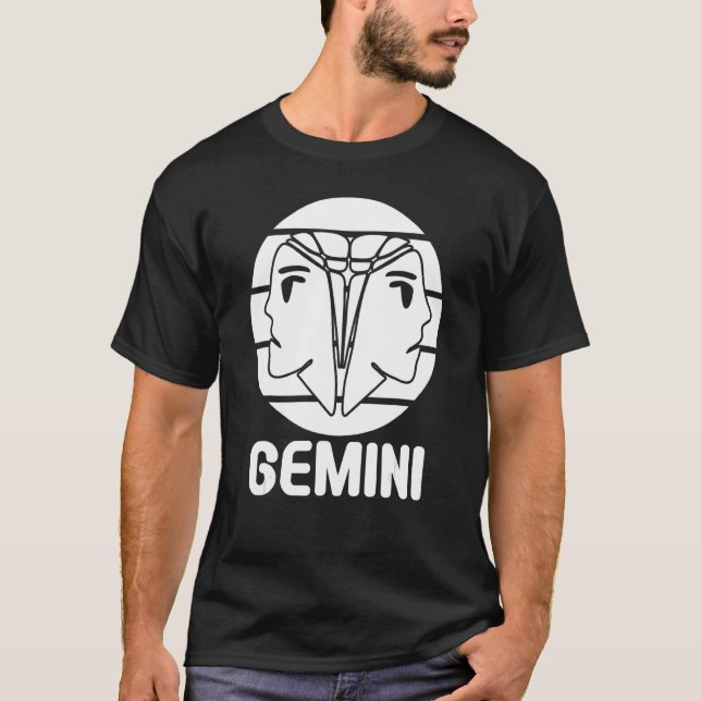Astrologie Gemini T-Shirt (Vorderseite)