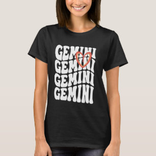Astrologie-Grafik Zwillinge Sternzeichen T-Shirt