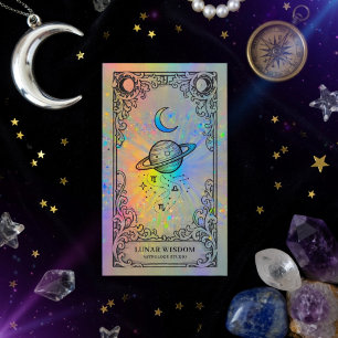 Astrologie   Holografische Himmels-Zodiac-Branding Visitenkarte