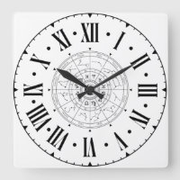 Astrologie-Konstellationsrad mit römischen Zahlen