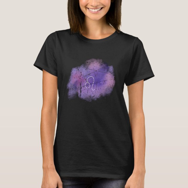 Astrologie Leo Zodiac Zeichen Geburt Symbol Männer T-Shirt (Vorderseite)