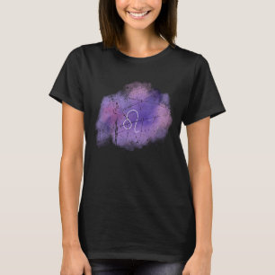 Astrologie Leo Zodiac Zeichen Geburt Symbol Männer T-Shirt