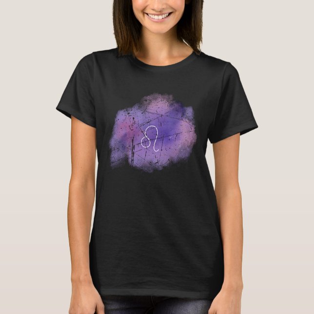 Astrologie Leo Zodiac Zeichen Geburt Symbol Männer T-Shirt (Vorderseite)