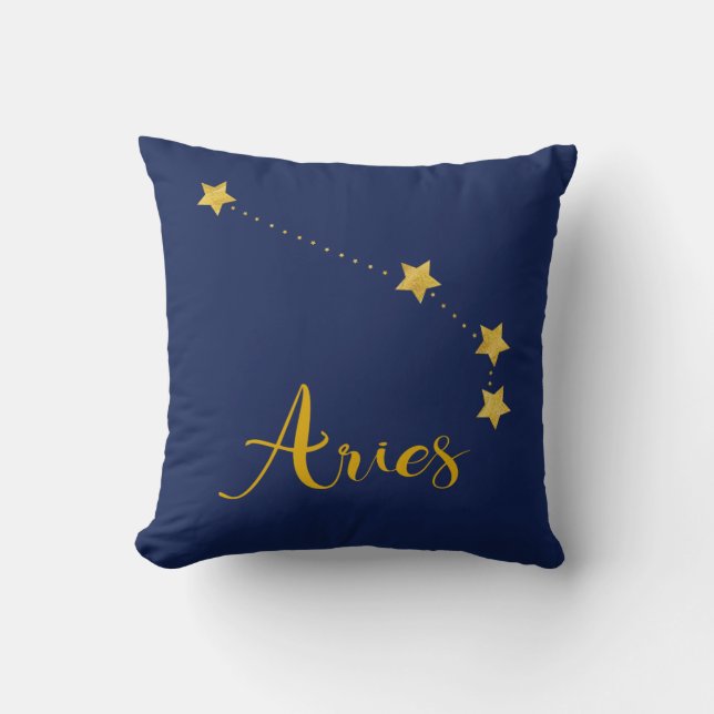 Astrologie mit Sternkonstellation Kissen (Vorderseite)
