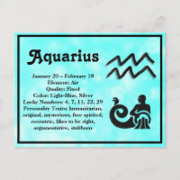 Astrologie Schild Aquarius Horoskop Zodiac