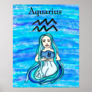 Astrologie Schild Aquarius Horoskop Zodiac Symbol