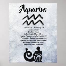 Astrologie Schild Aquarius Horoskop Zodiac Symbol