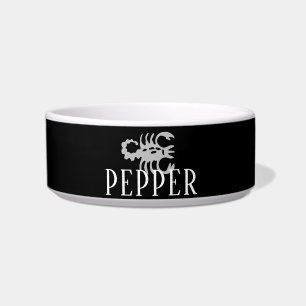 Astrologie Schwarz-Weiß Pet Bowl Napf