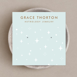 Astrologie Sterne Schmuckausweis-Karte erden Quadratische Visitenkarte