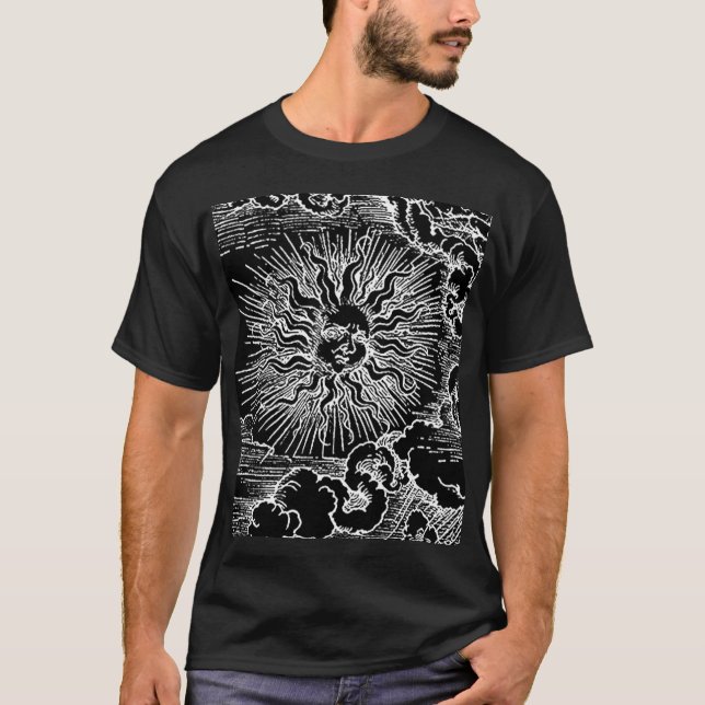Astrologie Sun und Mond durch Albrecht Durer T-Shirt (Vorderseite)