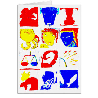 Astrologie-Symbol-Karte