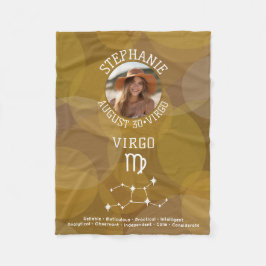 Astrologie Virgo Zodiac Signage Foto Custom Geburt Fleecedecke