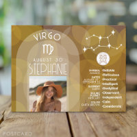 Astrologie Virgo Zodiac Signage Foto Custom Geburt