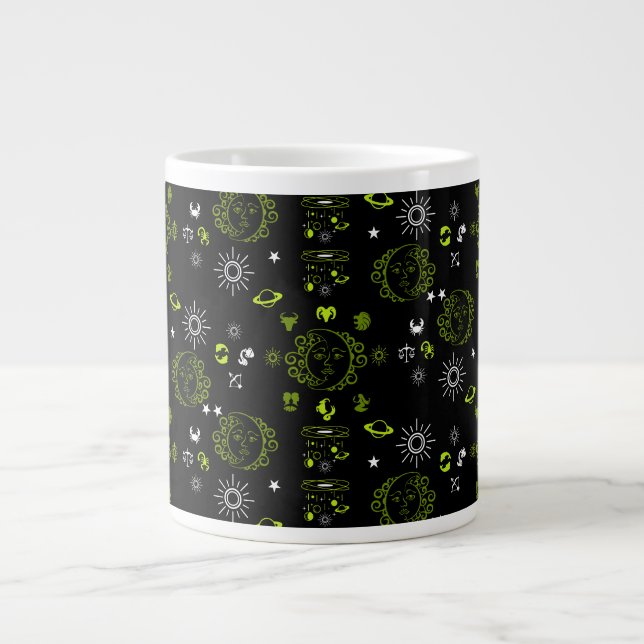 Astrologie-Wohngestaltung Jumbo-Tasse (Vorderseite)