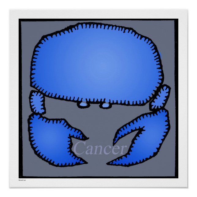 Astrologie Zodiac Cancer Sign Birthday 20x20 P Poster (Vorderseite)
