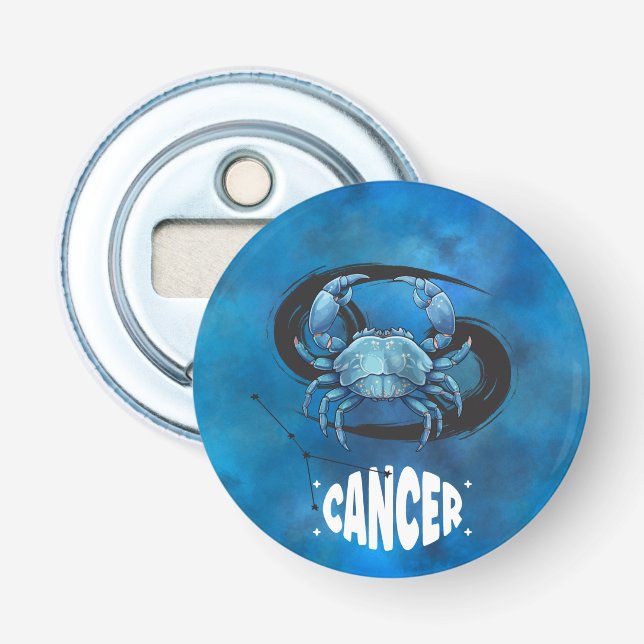 Astrologie Zodiac Cancer Sign Bottle Opener Flaschenöffner (Vorderseite)
