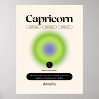 Astrologie Zodiac Sign Capricorn Poster