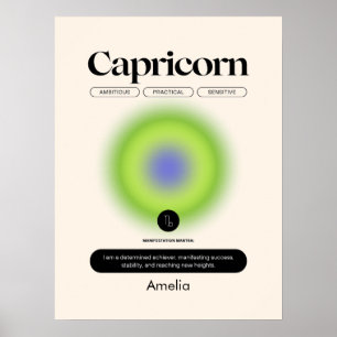 Astrologie Zodiac Sign Capricorn Poster