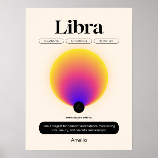 Astrologie Zodiac Sign Libra Poster