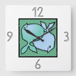 Astrologie Zodiac Sign Pisces Wall Clock Quadratische Wanduhr