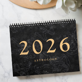 Astrologie Zodiac Signs Imitate Gold Classic Kalender