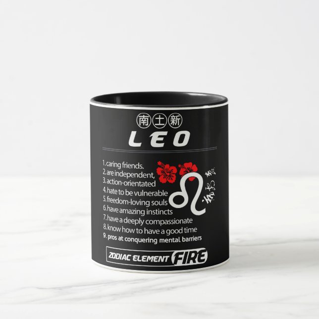 Astrologie/Zodiac-Zeichen//Leo Tasse (Zentrum)
