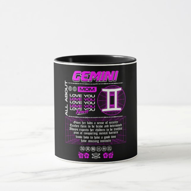 Astrologie/Zodiaka-Zeichen//Gemini Tasse (Zentrum)