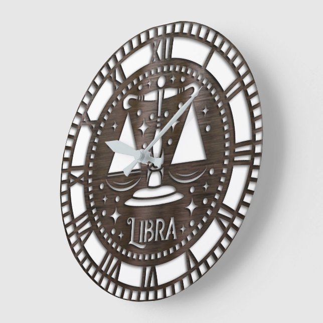 Astrologie/Zodiaka-Zeichen/Libra Große Wanduhr (Winkel)
