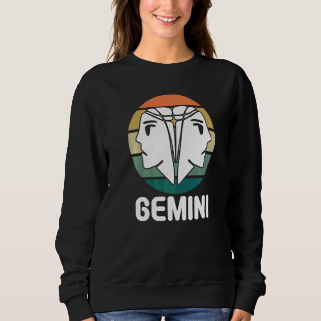 Astrologie Zwillinge Sweatshirt (Vorderseite)