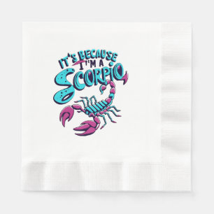 Astrologische Skorpion-Schwingungen Vintage-Sternz Serviette