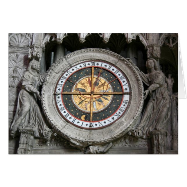 Astrologische Uhr Chartres (Vorderseite (Horizontal))