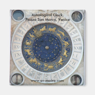 Astrologische Uhr, Marktplatz San Marco, Venedig Magnet