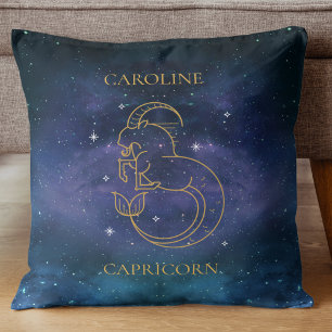 Astrologisches Capricorn Zodiac Namensschild Gesch Kissen