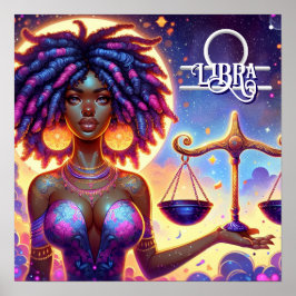 Astrologisches Horoskop Signalibra Poster