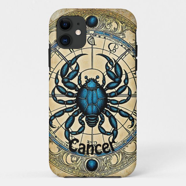 Astrologisches Krebszeichen Case-Mate iPhone Hülle (Rückseite)