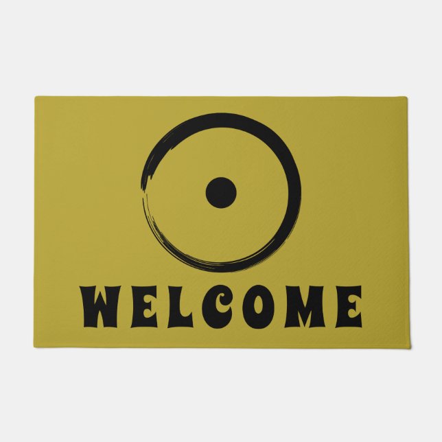 Astrologisches Sonnenzeichen - Zen-Kreis 1 des Bud Fußmatte (Vorderseite)