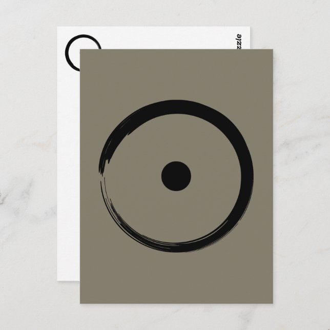 Astrologisches Sonnenzeichen - Zen-Kreis 1 des Bud Postkarte (Vorne/Hinten)