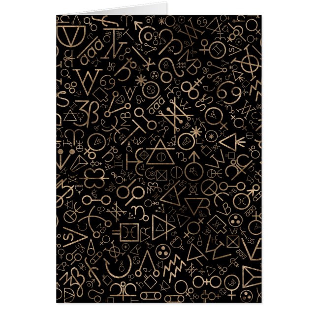 Astrologisches Symbolmuster #2 der Alchimiesymbole (Vorne)