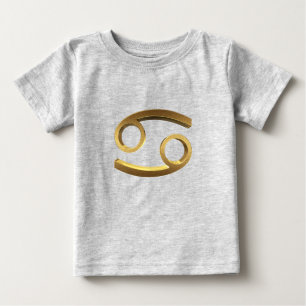 Astrologisches Zodiaka-Zeichen Sonnensignatur-Kreb Baby T-shirt