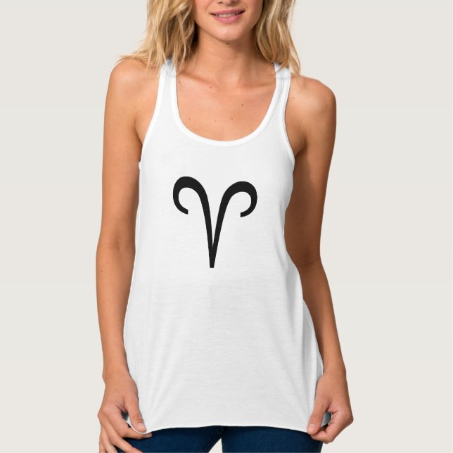 Astrologisches Zodiaka-ZeichenprogrammT-Shirt-Desi Tank Top (Vorderseite)