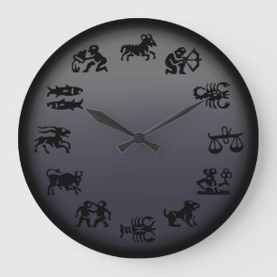 Astrology Clock Horoscope Clocks - Customize Große Wanduhr