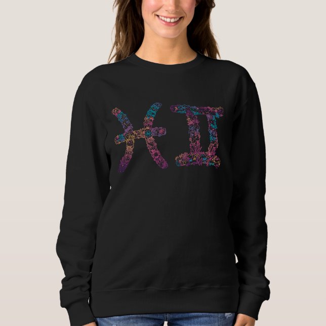 Astrology Horoscope Zodiac Signs Gemini and Gemini Sweatshirt (Vorderseite)