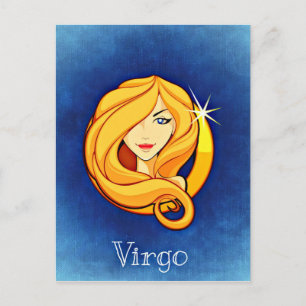 Astrology Sign Virgo Postkarte
