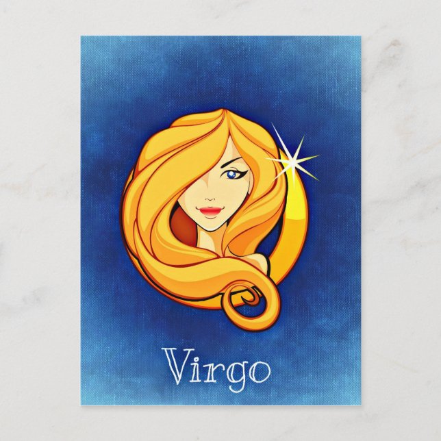 Astrology Sign Virgo Postkarte (Vorderseite)